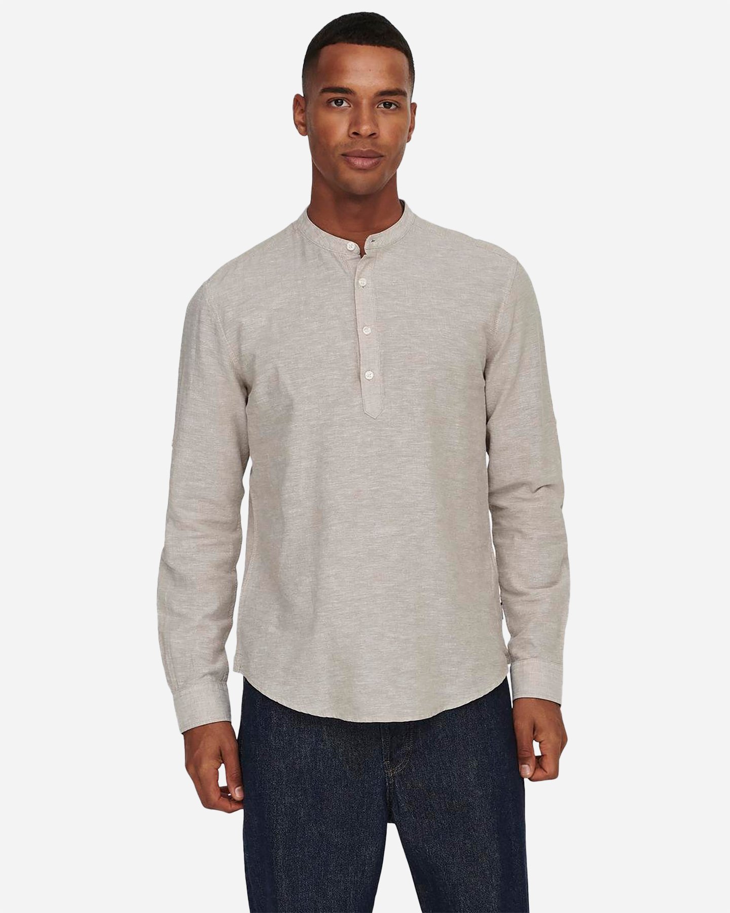 Camicia ONLY & SONS CAIDEN M - Beige - 0 | Cisalfa Sport